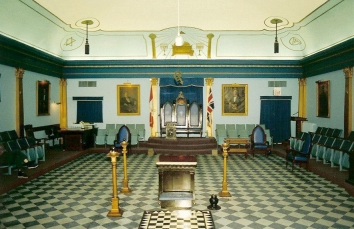 Masonic Temple, Stanley Lodge, 151 Annette St., interior